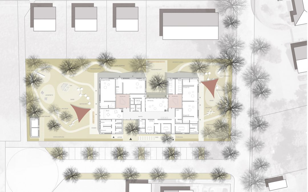 Hochbaulicher Realisierungswettbewerb mit freiraumplanerischem Anteil „Neubau Kindertagesstätte“ in der Gemeinde Leezen