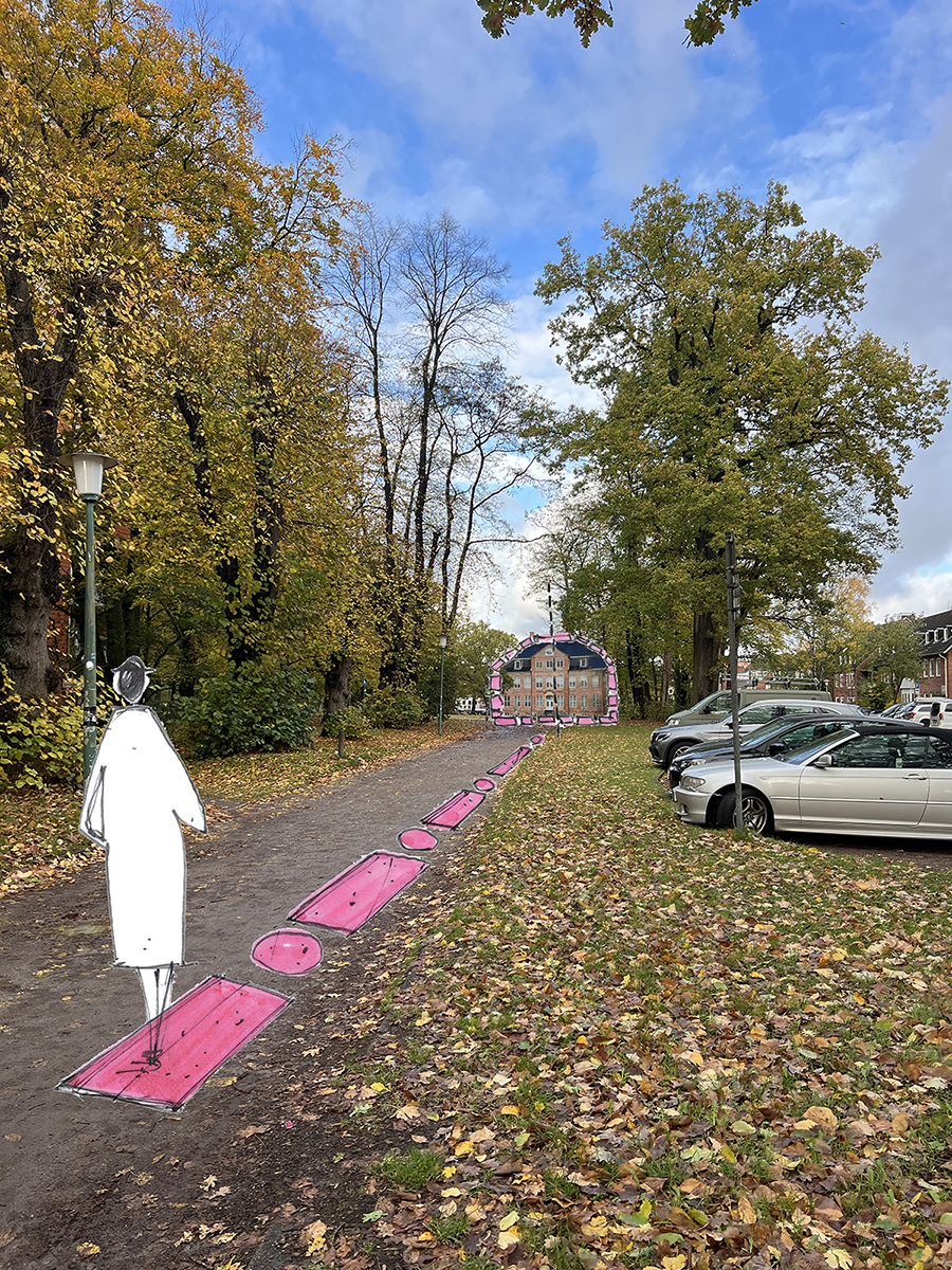 Sichtachse Konzeptidee für den Drosteipark in Pinneberg